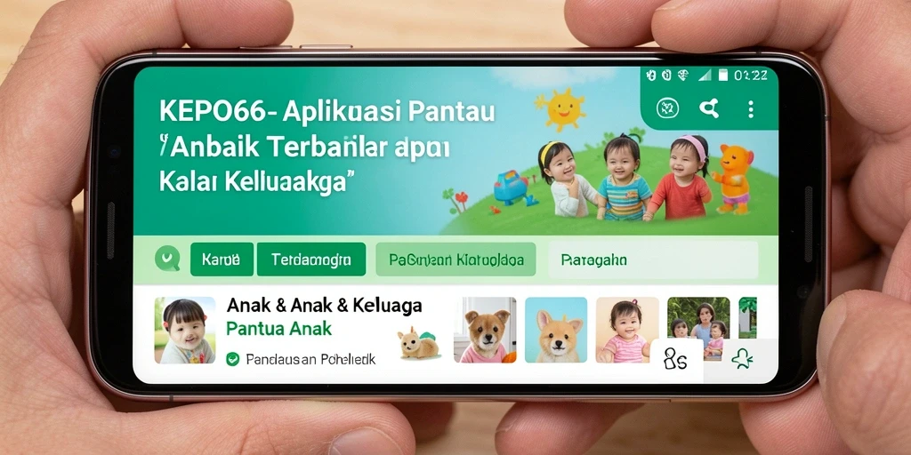 Antarmuka modern KEPO66 memudahkan pantauan aktivitas anak.